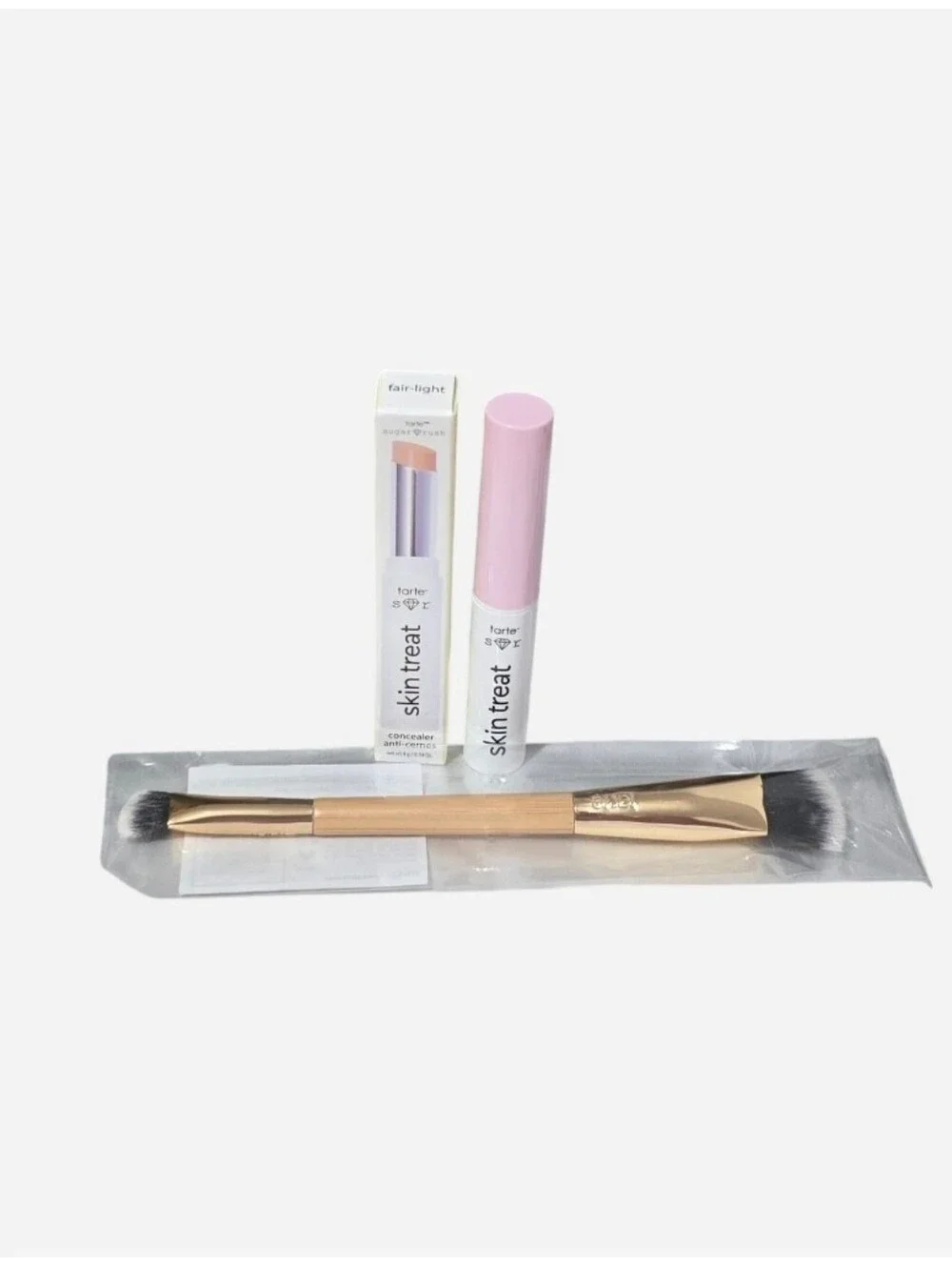 tarte Sugar Rush Skin Treat Vegan Stick Concealer + Double-ended Concealer Brush
